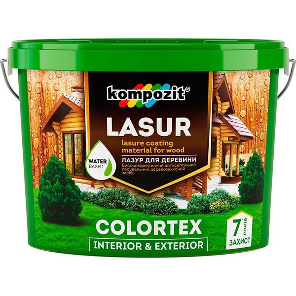 Лазурь для древесины Kompozit COLORTEX 0,9 литра Палисандр 45584065 фото