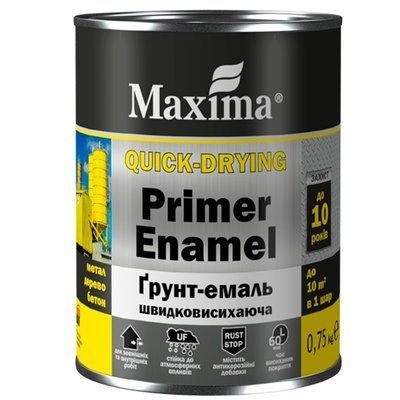 Эмаль-грунт быстросохнущая Maxima Вишневая 20 кг 46225522 фото