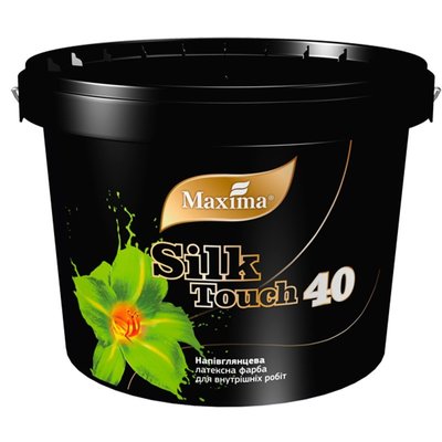 Фарба латексна Silk Touch 40 Maxima для внутрішніх робіт напівглянсова 12 кг 46315880 фото