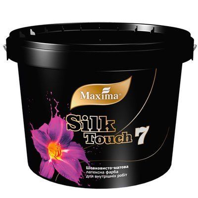 Краска латексная Silk Touch 7 Maxima для внутренних работ шелковисто-матовая База-B 10 кг 46319625 фото