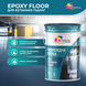 Епоксидна фарба для бетонної підлоги Epoxy Floor сіра, комплект 23 кг (на 32-36 м.кв) Київський лакофарбовий завод 8122285 фото 2
